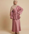 Premium Satin Butterfly Skirt Coord Set