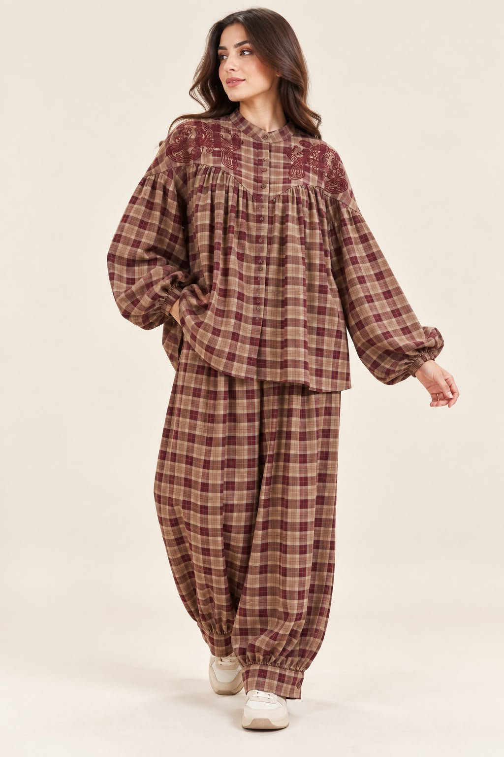 Tartan Mono Check Set