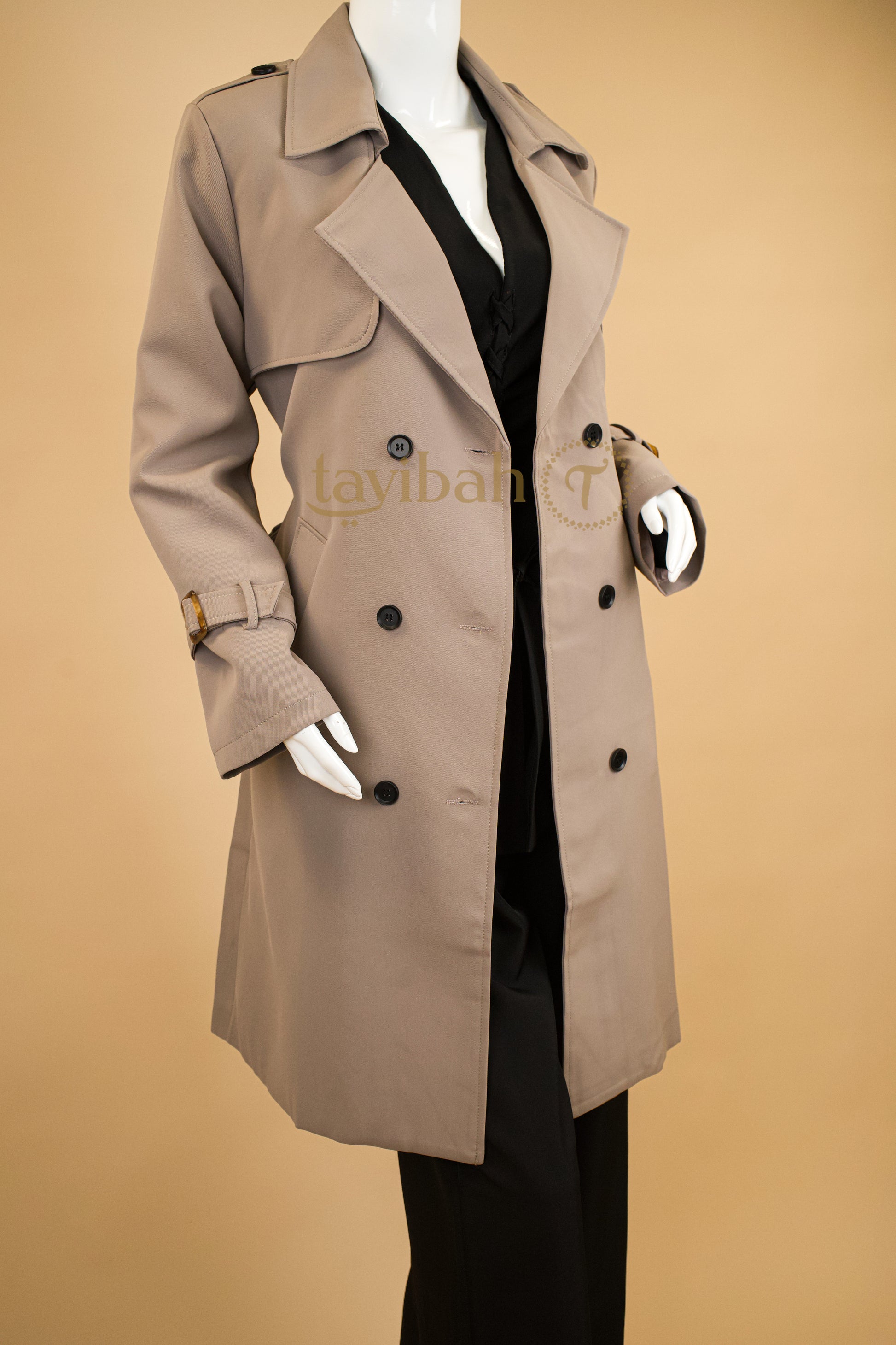 Nocturne Veil Trench Coat