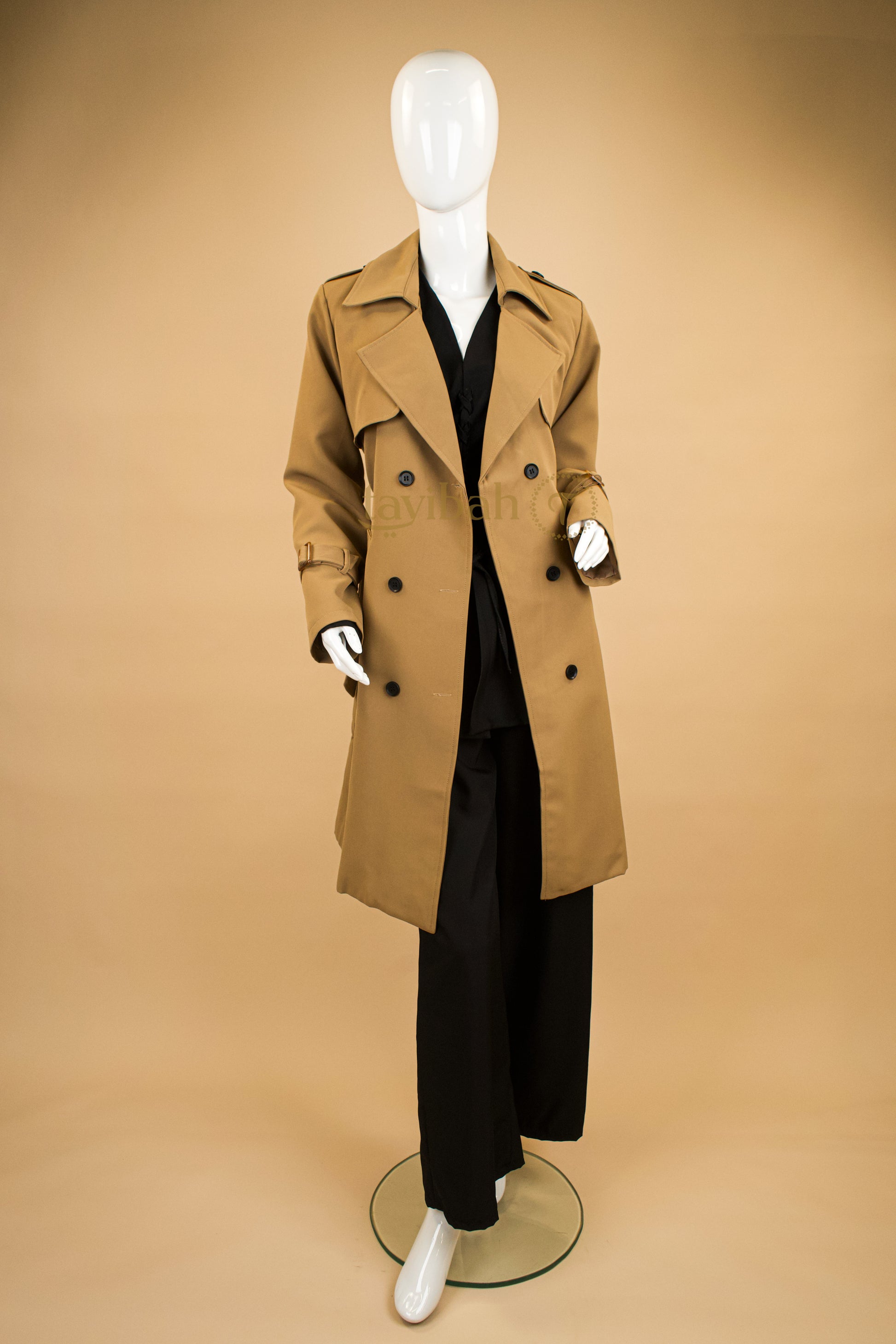 Nocturne Veil Trench Coat
