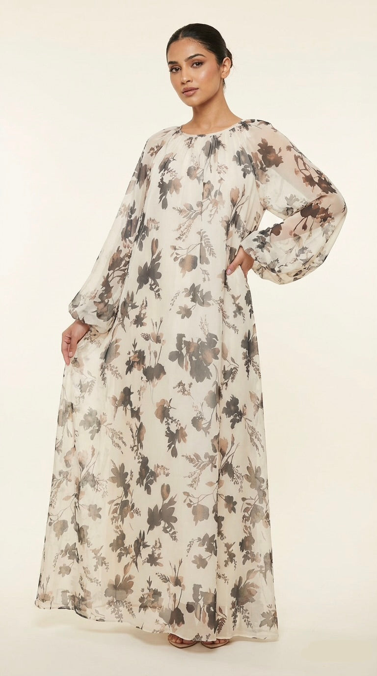 Faded Floral Dress