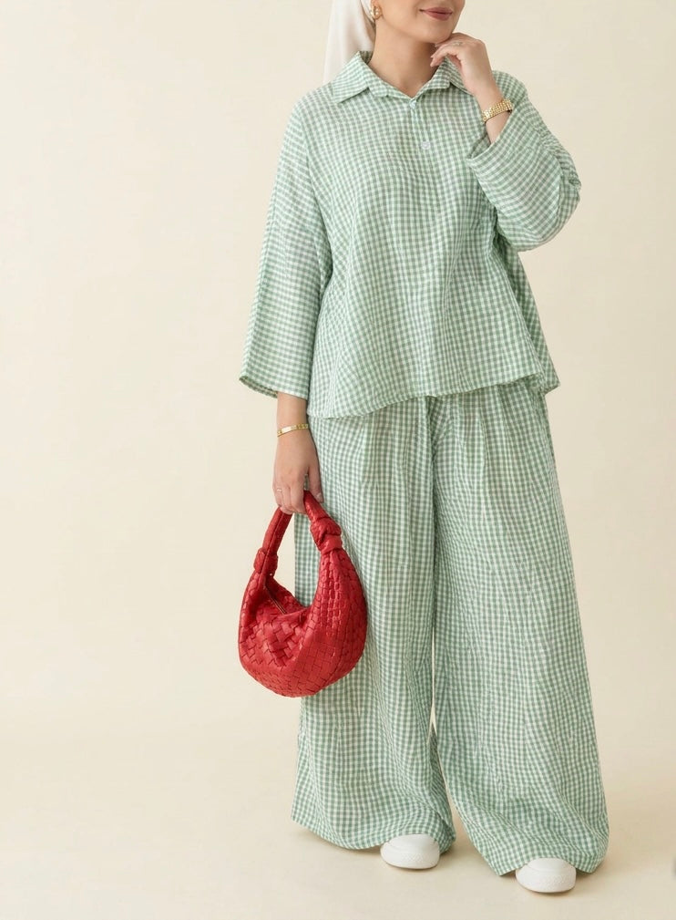 Gingham Print Set