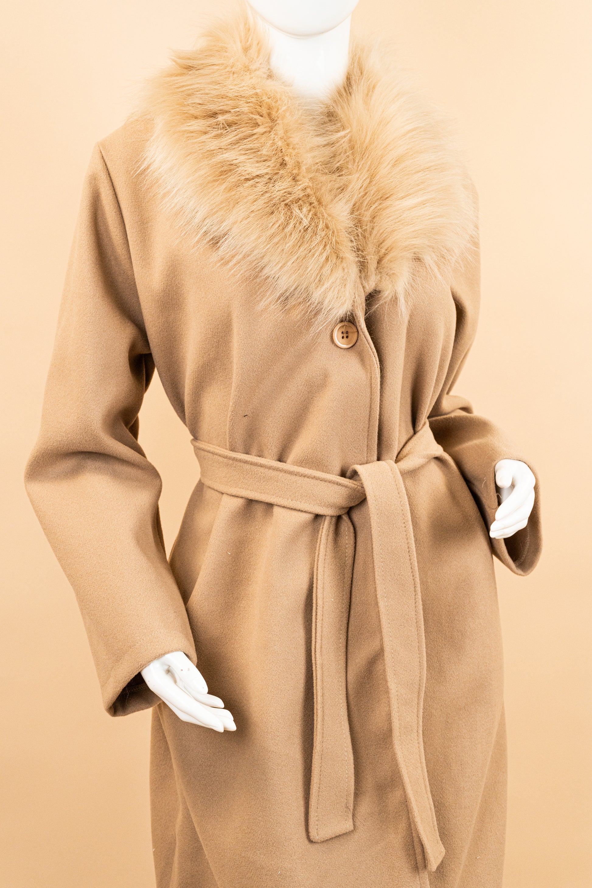 SnowCrown Fur Neck Coat