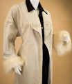 Dustfall Feather Trench Coat