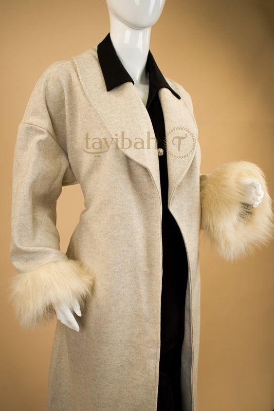 Dustfall Feather Trench Coat