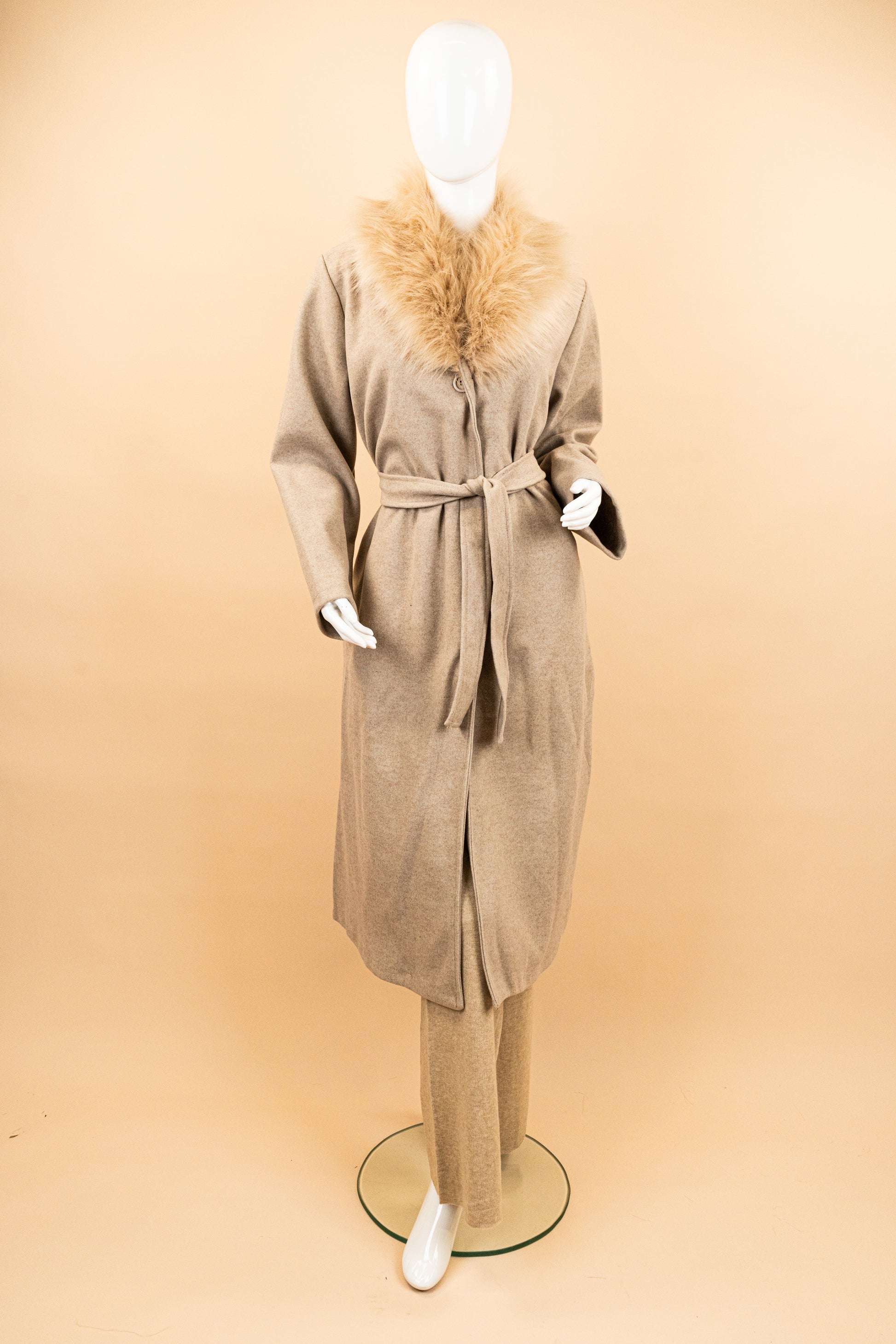 SnowCrown Fur Neck Coat