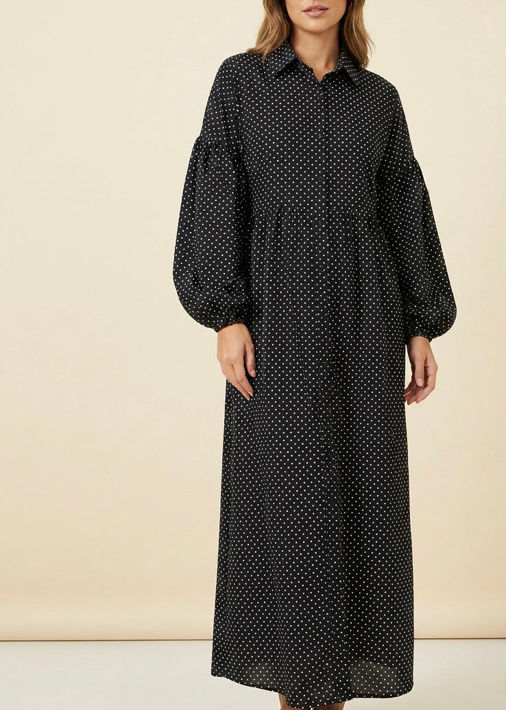 Polka Dot Shirt Dress