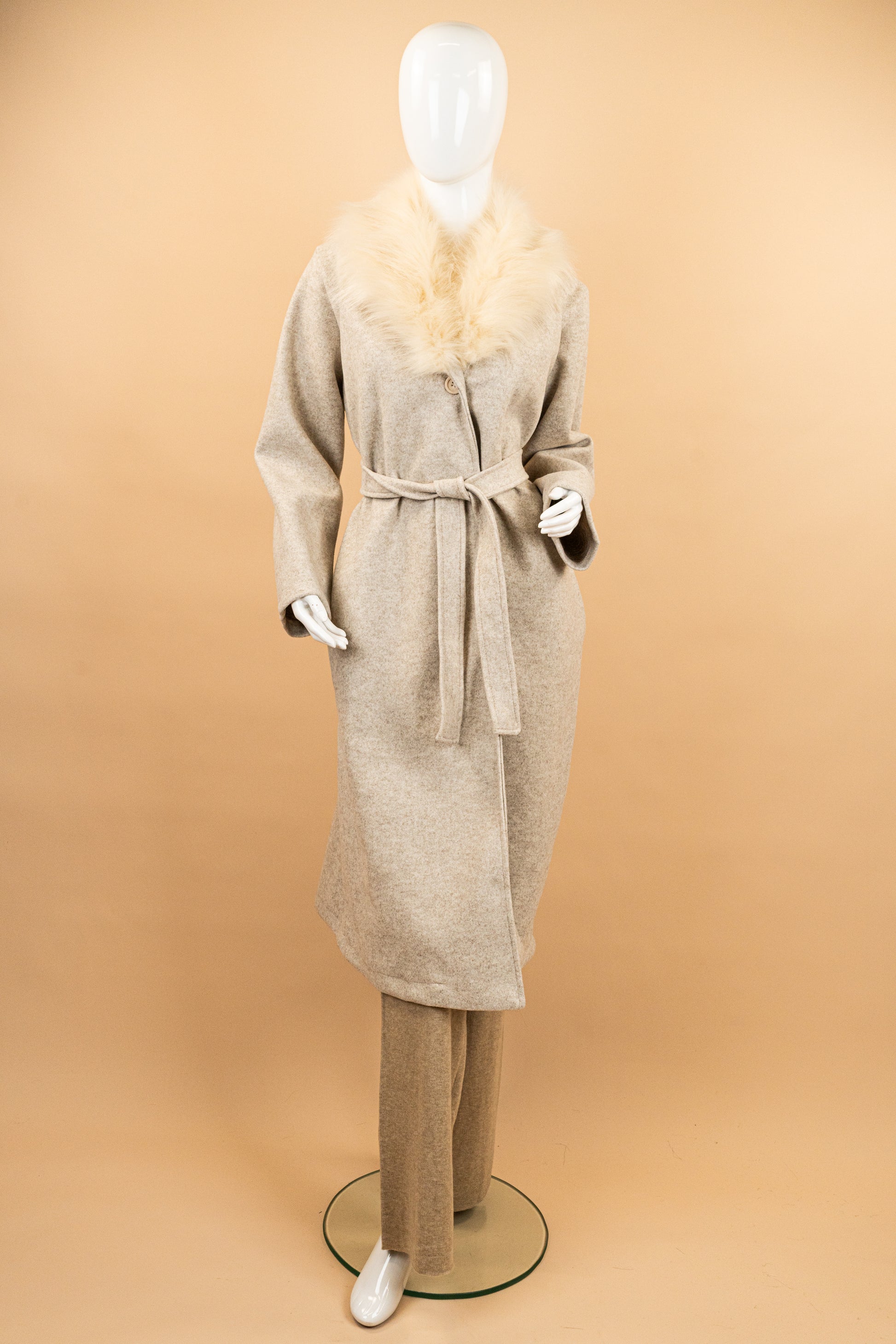 SnowCrown Fur Neck Coat