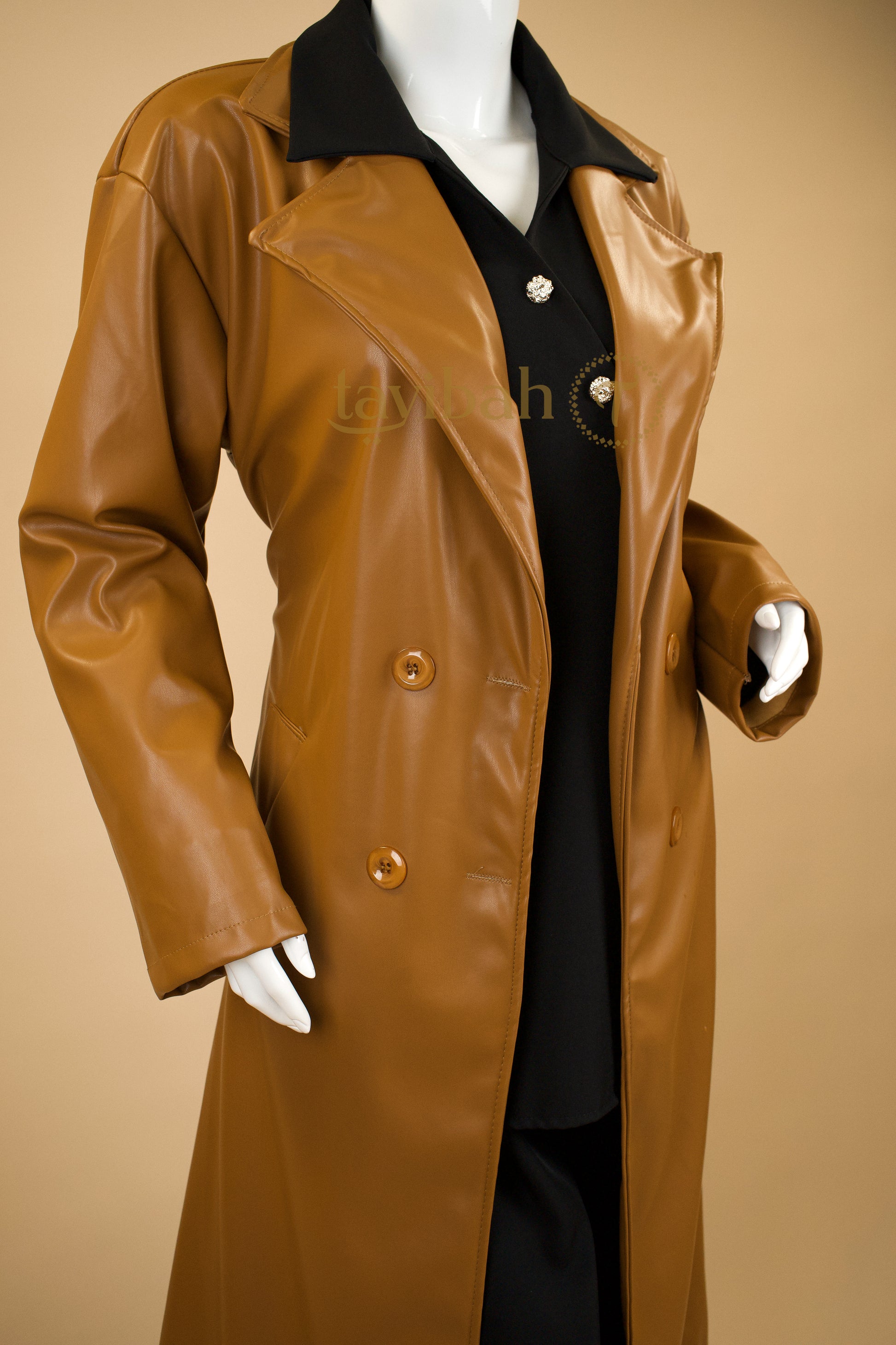 Lowkey Leather Trench Coat
