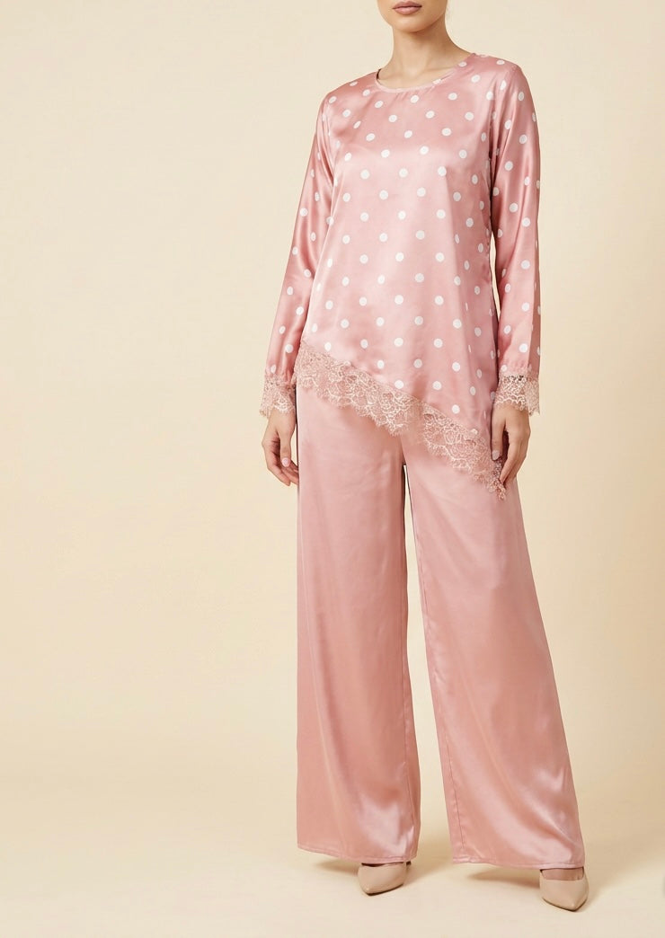 The Polka Satin Set