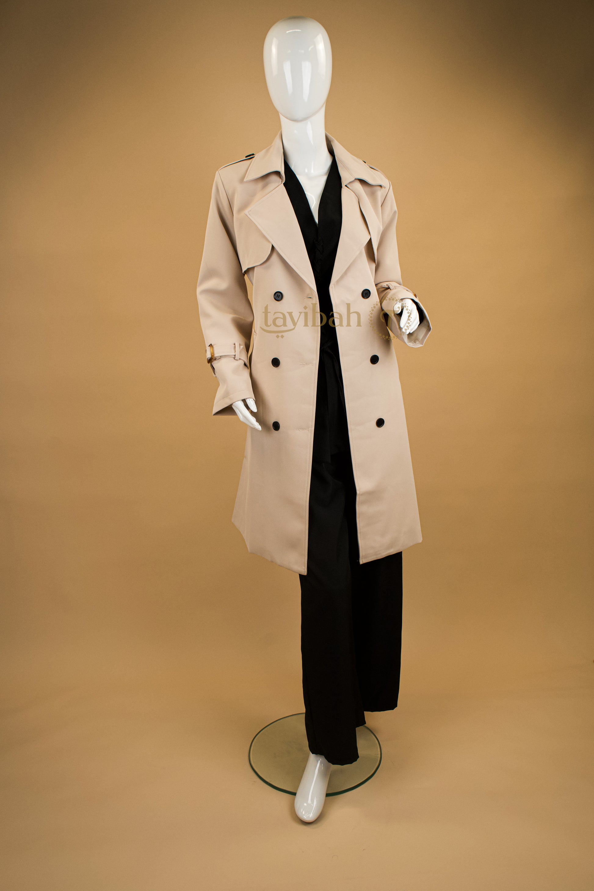 Nocturne Veil Trench Coat
