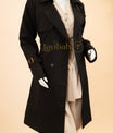 Nocturne Veil Trench Coat