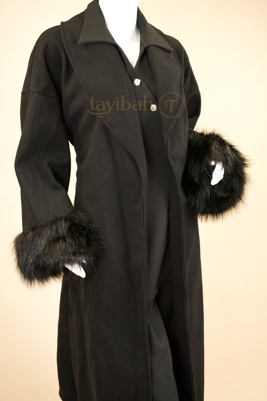 Dustfall Feather Trench Coat