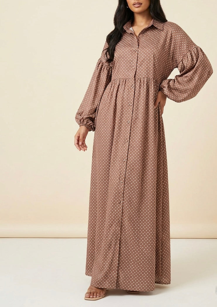 Polka Dot Shirt Dress