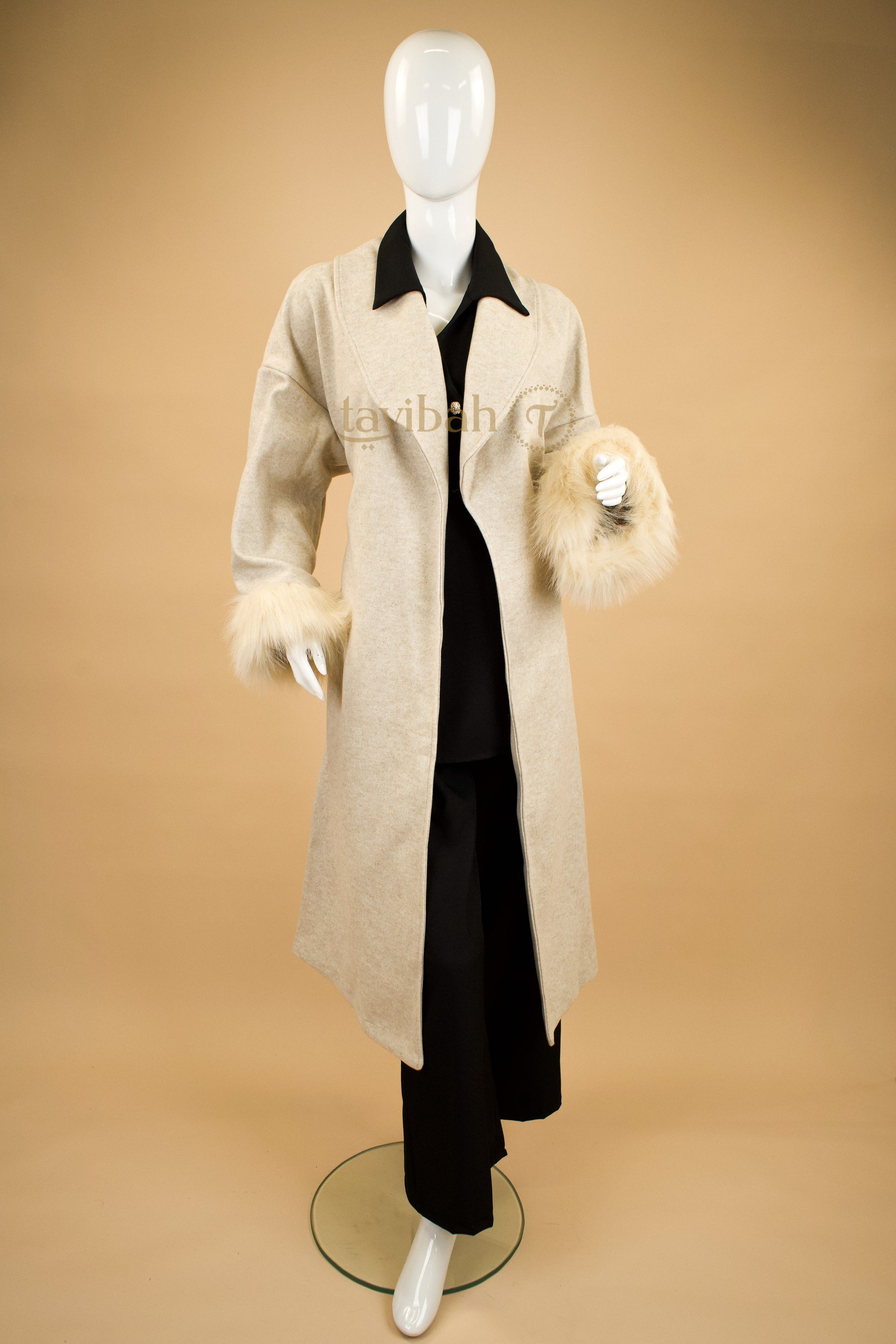 Dustfall Feather Trench Coat