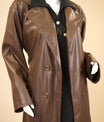 Lowkey Leather Trench Coat