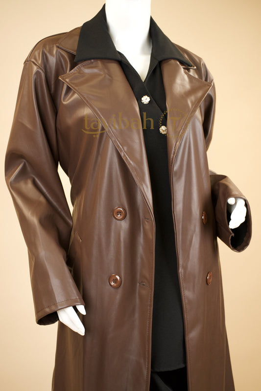 Lowkey Leather Trench Coat