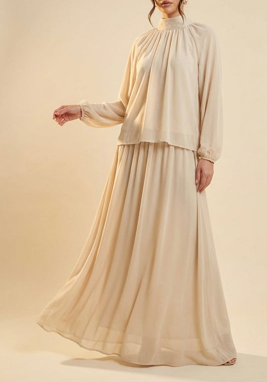 Breezy Chiffon Skirt Coord Set