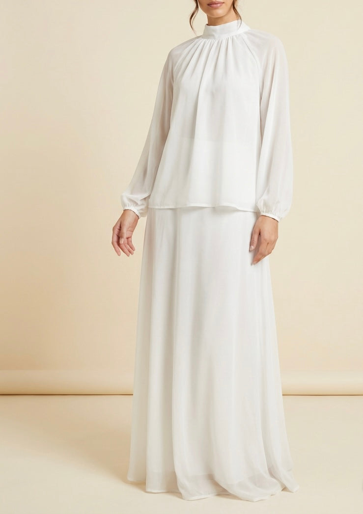 Breezy Chiffon Skirt Coord Set