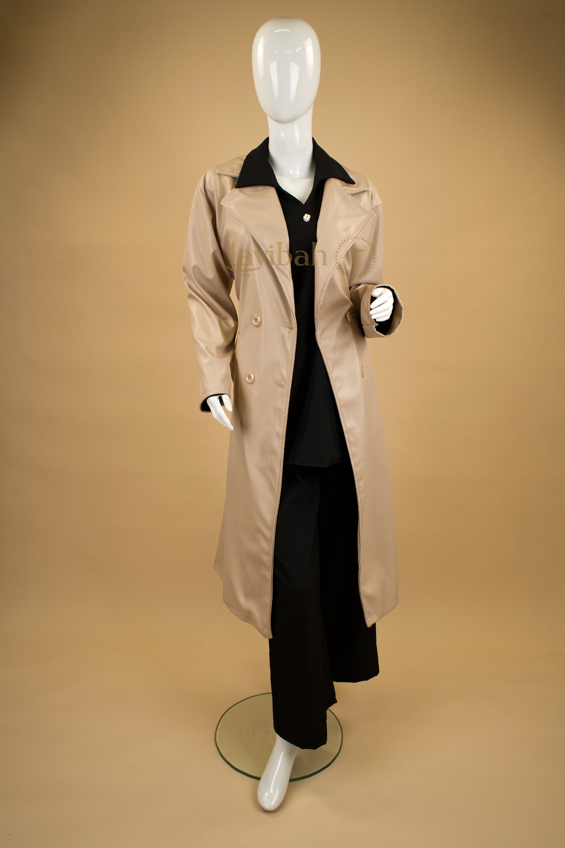 Lowkey Leather Trench Coat