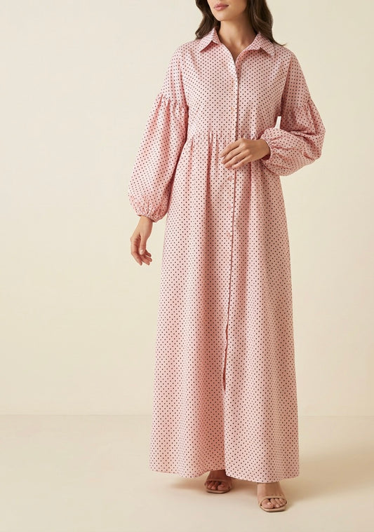 Polka Dot Shirt Dress