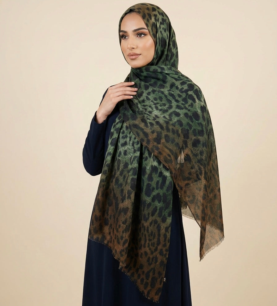 Leopard Print Hijab