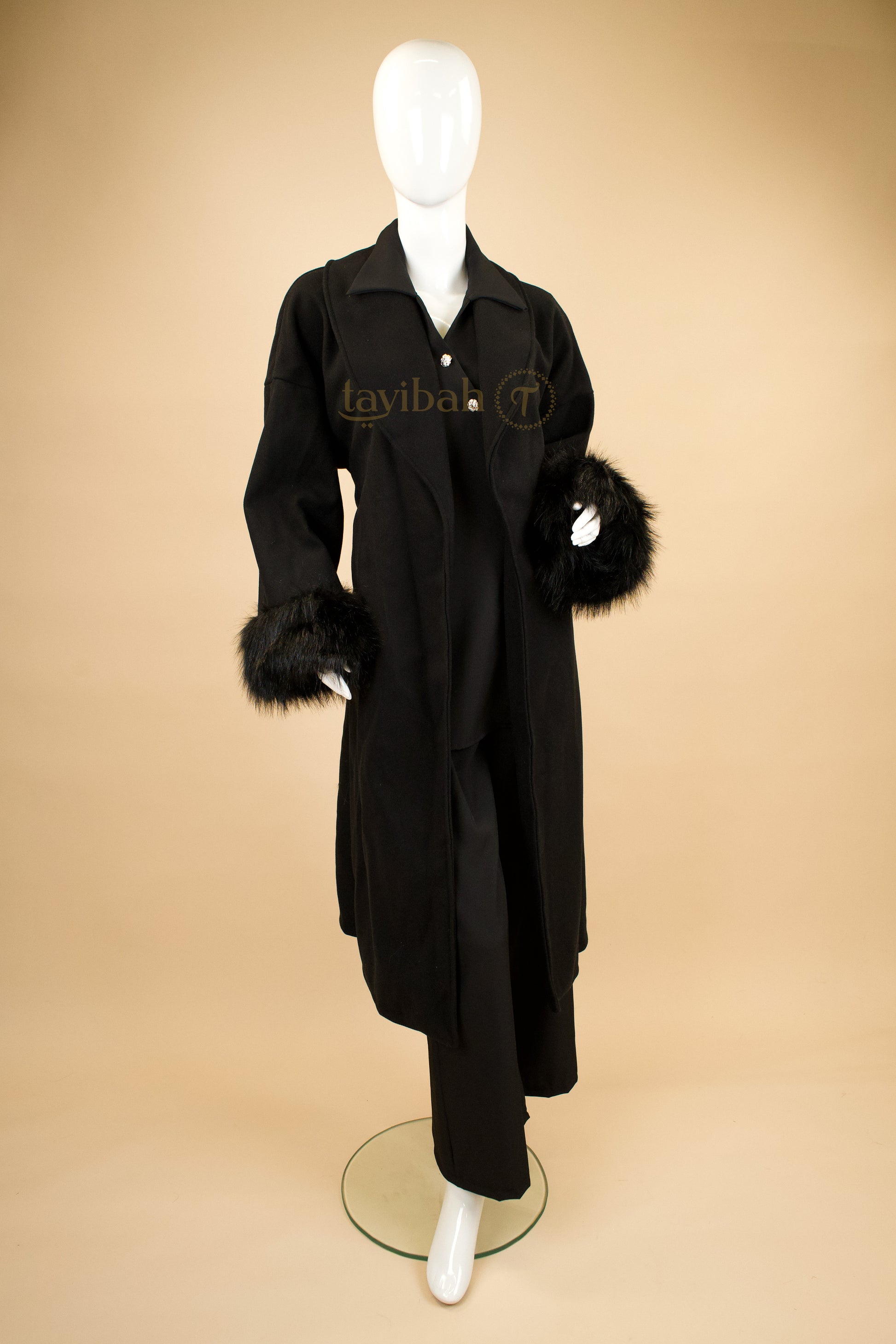 Dustfall Feather Trench Coat