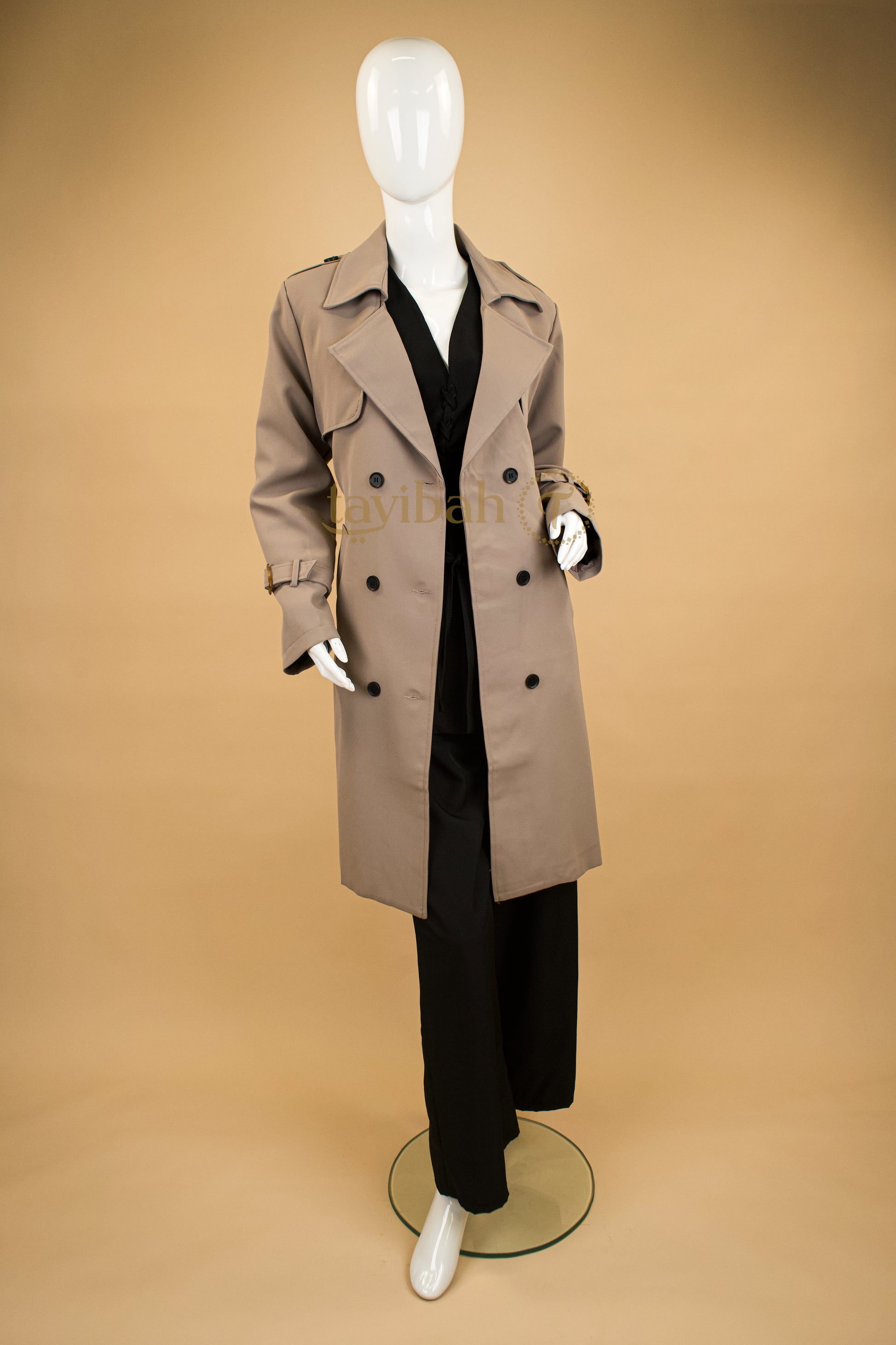 Nocturne Veil Trench Coat