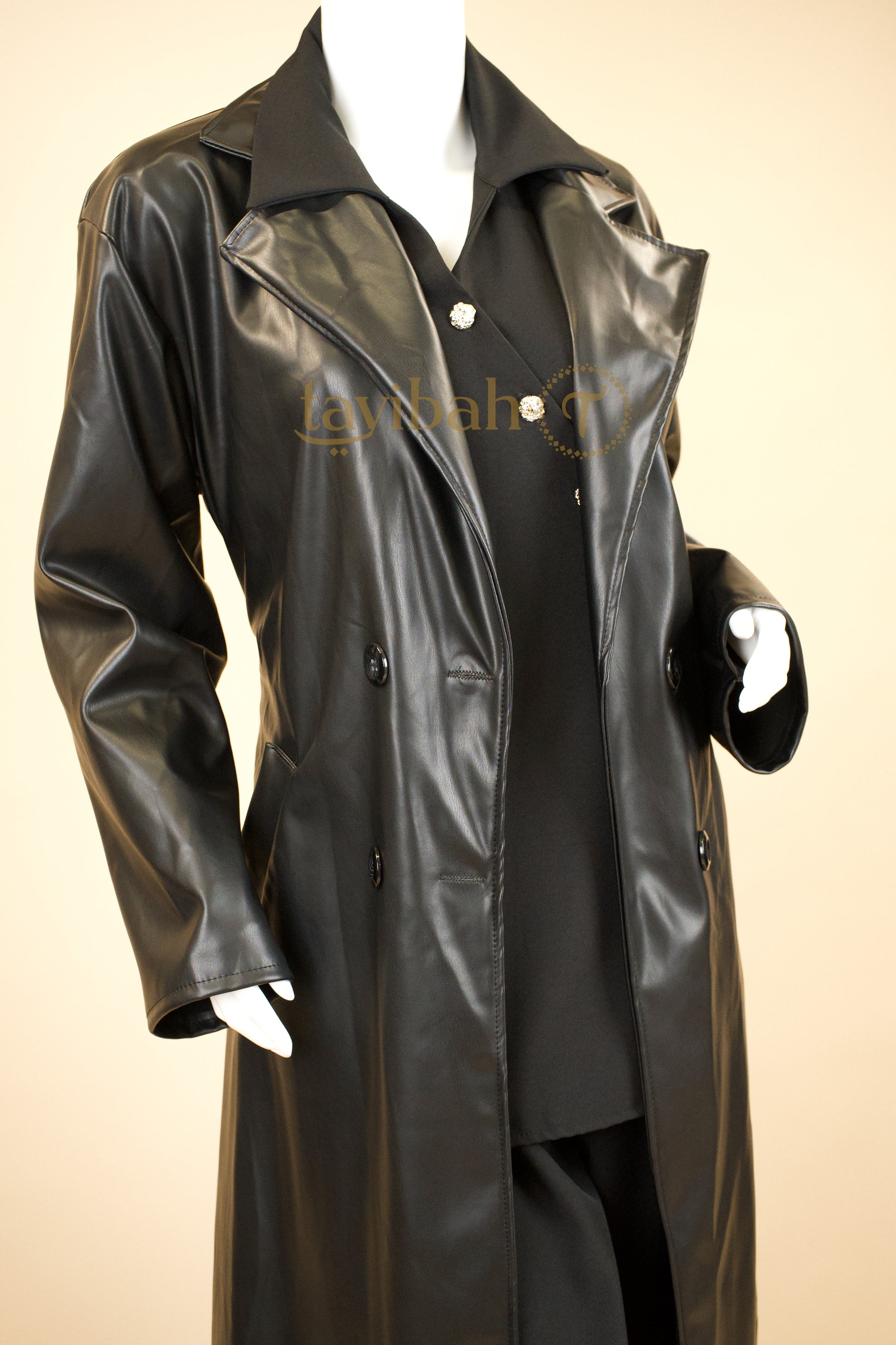 Lowkey Leather Trench Coat