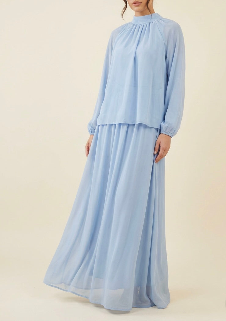 Breezy Chiffon Skirt Coord Set