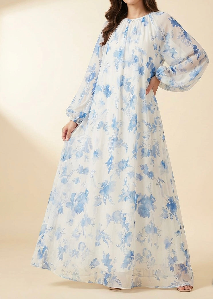 Faded Floral Dress