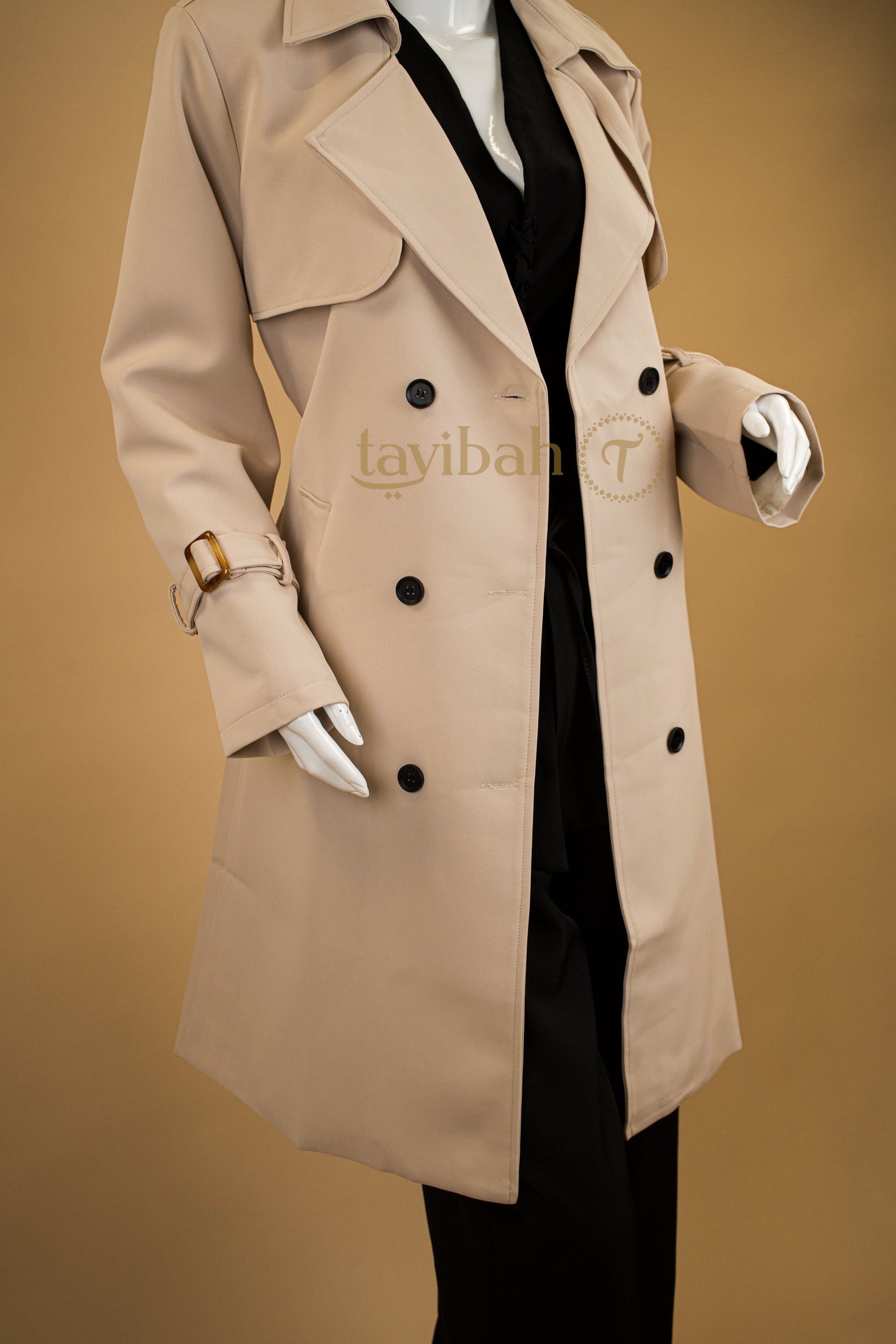 Nocturne Veil Trench Coat