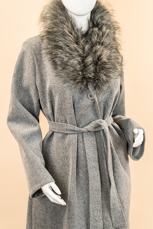 SnowCrown Fur Neck Coat