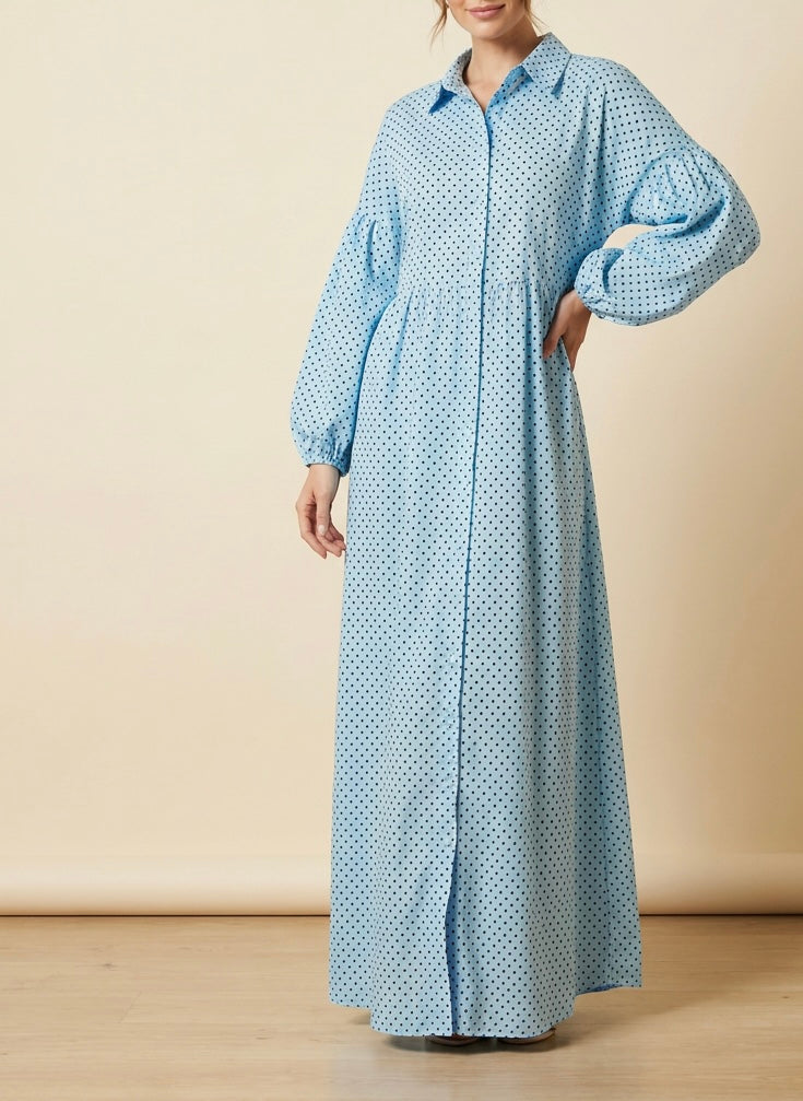 Polka Dot Shirt Dress