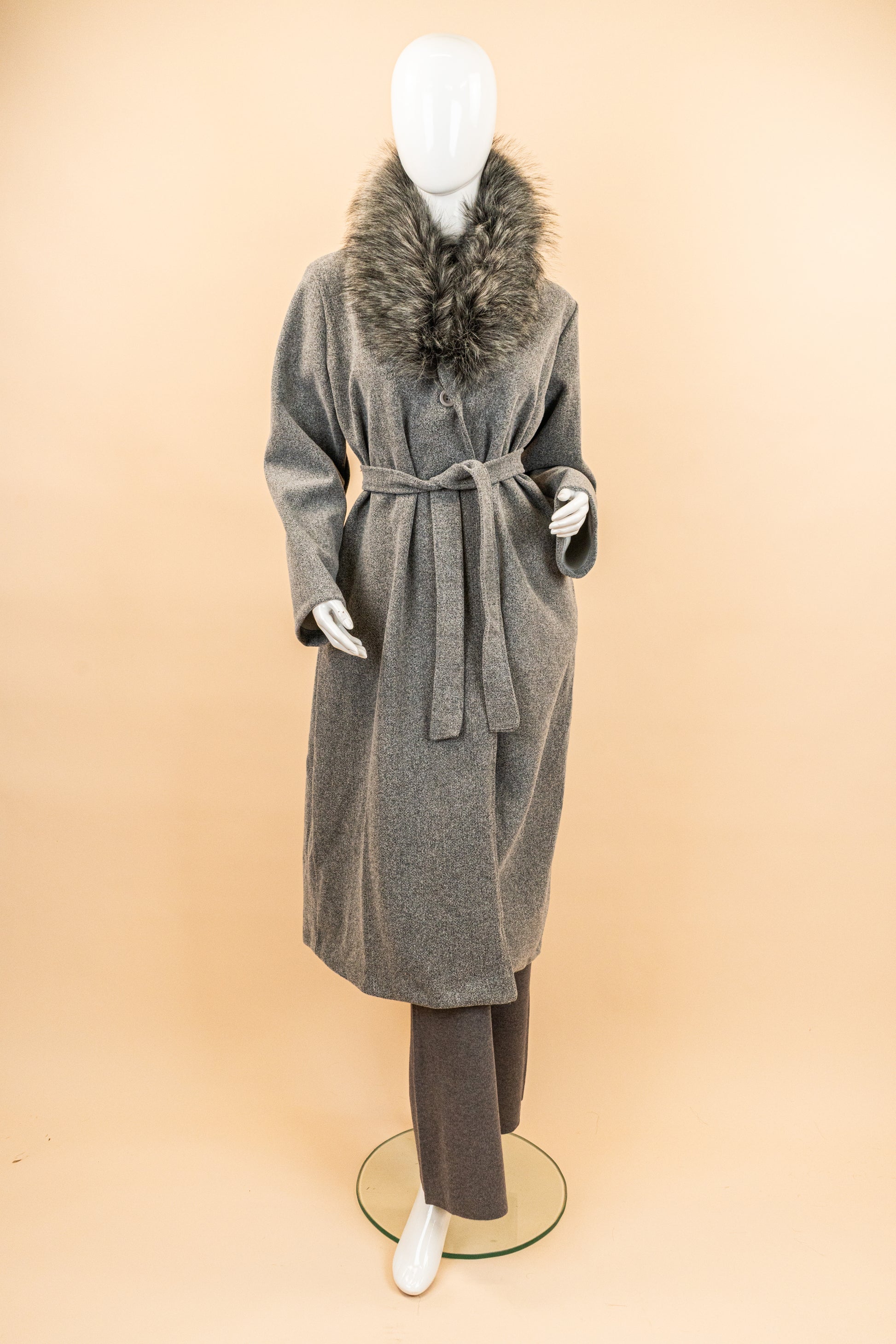SnowCrown Fur Neck Coat