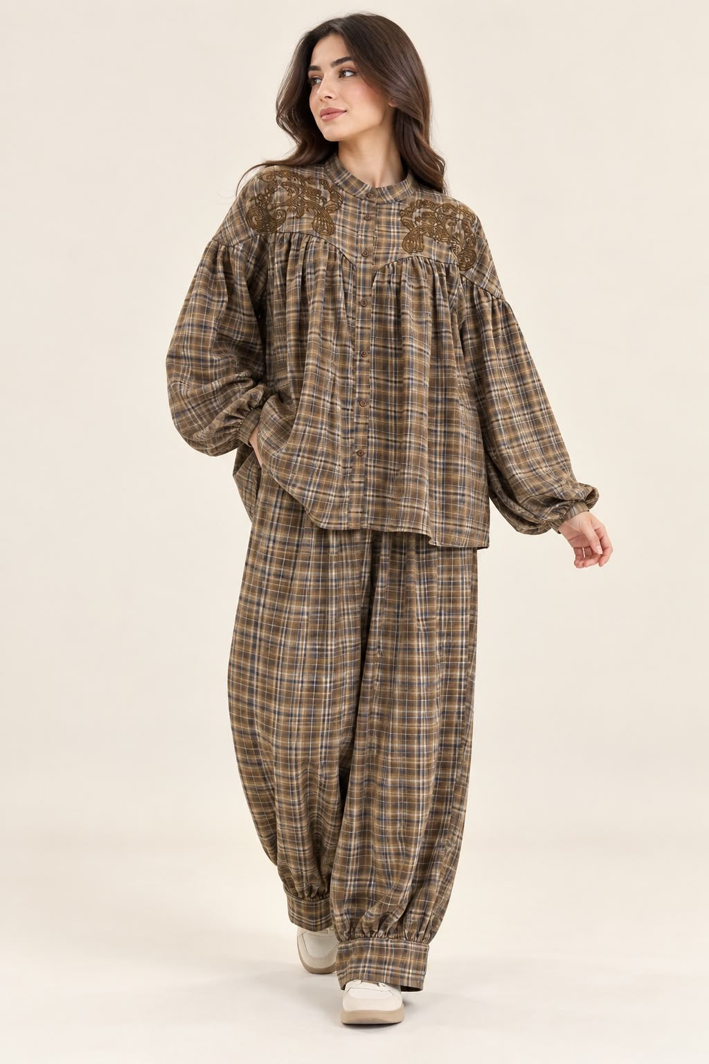 Tartan Mono Check Set