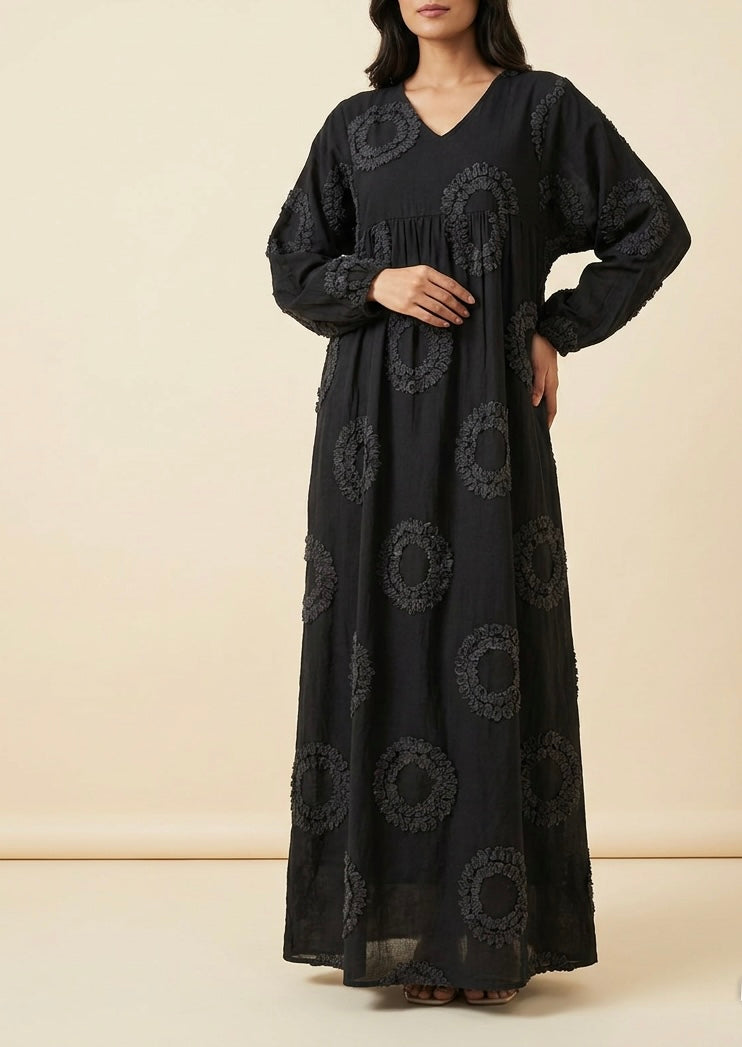Aura Embossed Bloom Dress