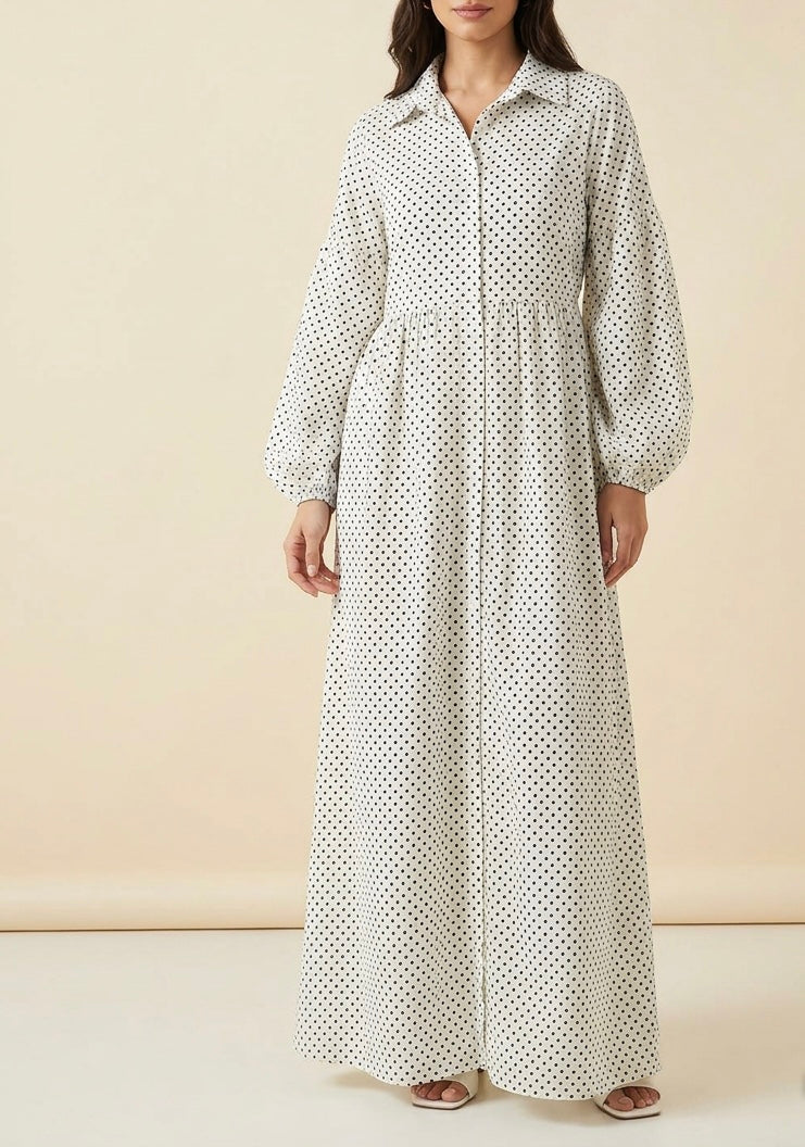 Polka Dot Shirt Dress