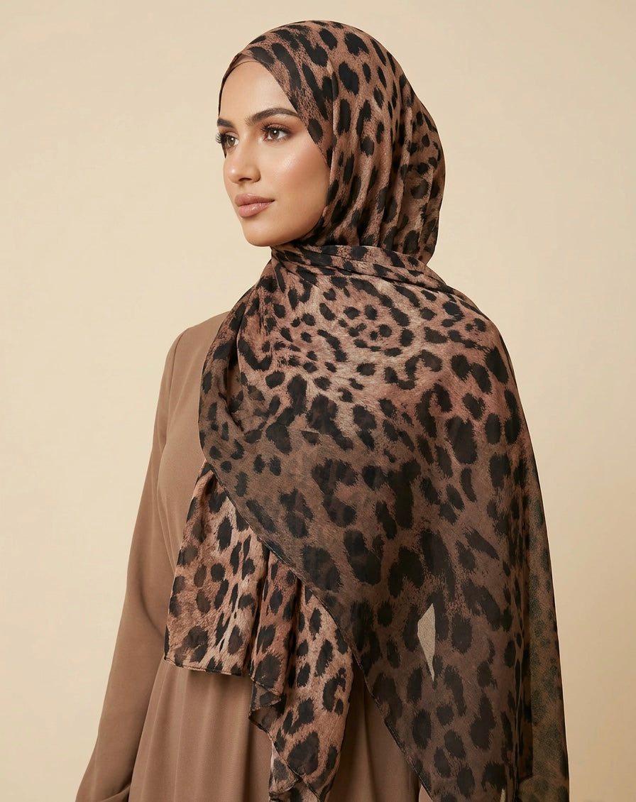 Leopard Print Hijab