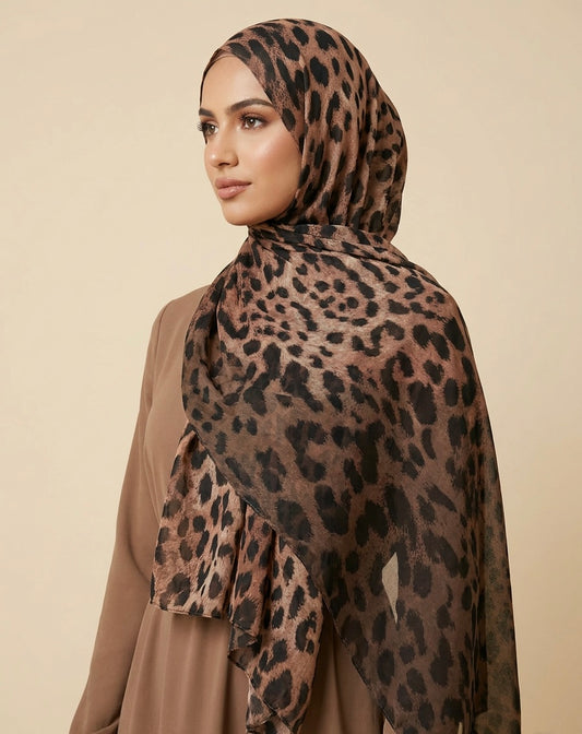 Leopard Print Hijab