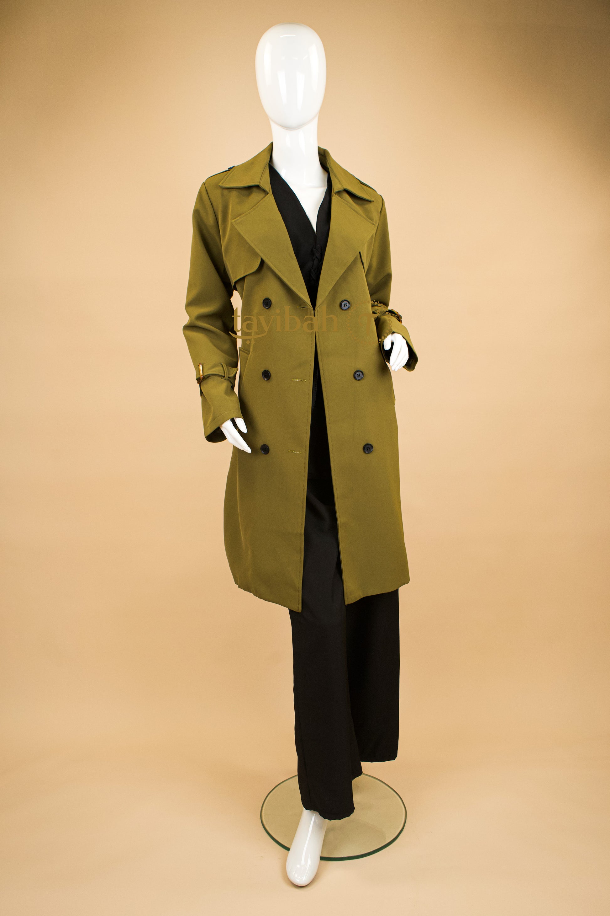 Nocturne Veil Trench Coat