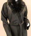 SnowCrown Fur Neck Coat