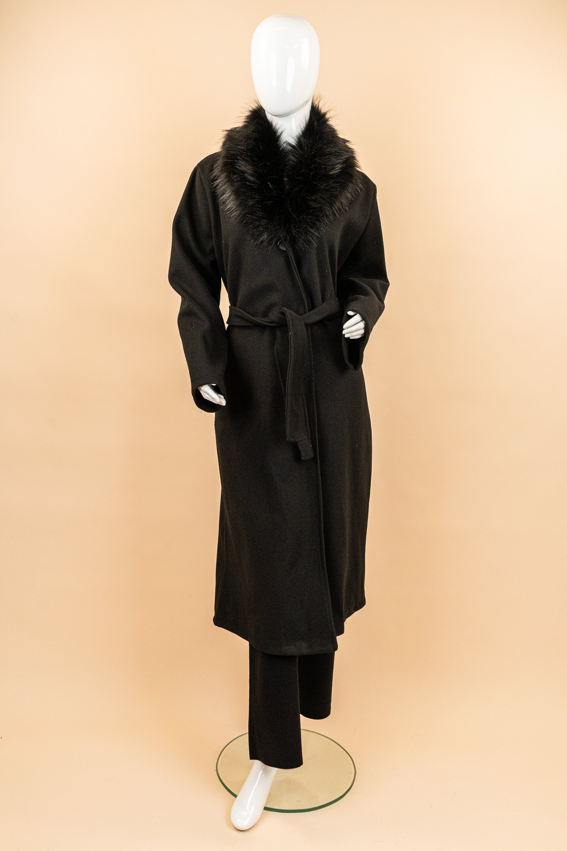 SnowCrown Fur Neck Coat