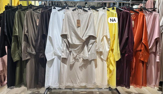 Premium Satin Skirt Coord Set