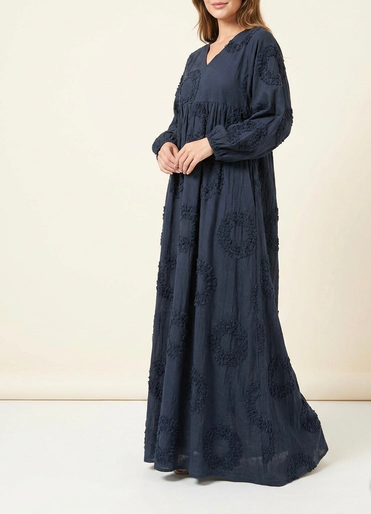 Aura Embossed Bloom Dress