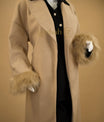 Dustfall Feather Trench Coat
