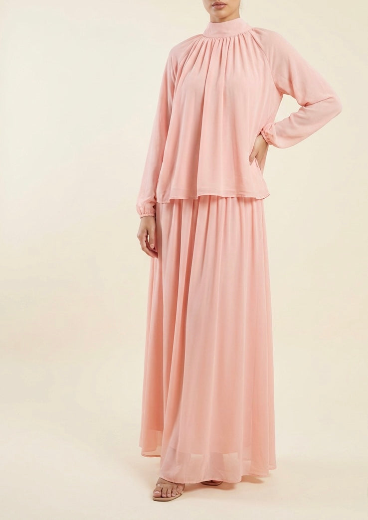 Breezy Chiffon Skirt Coord Set