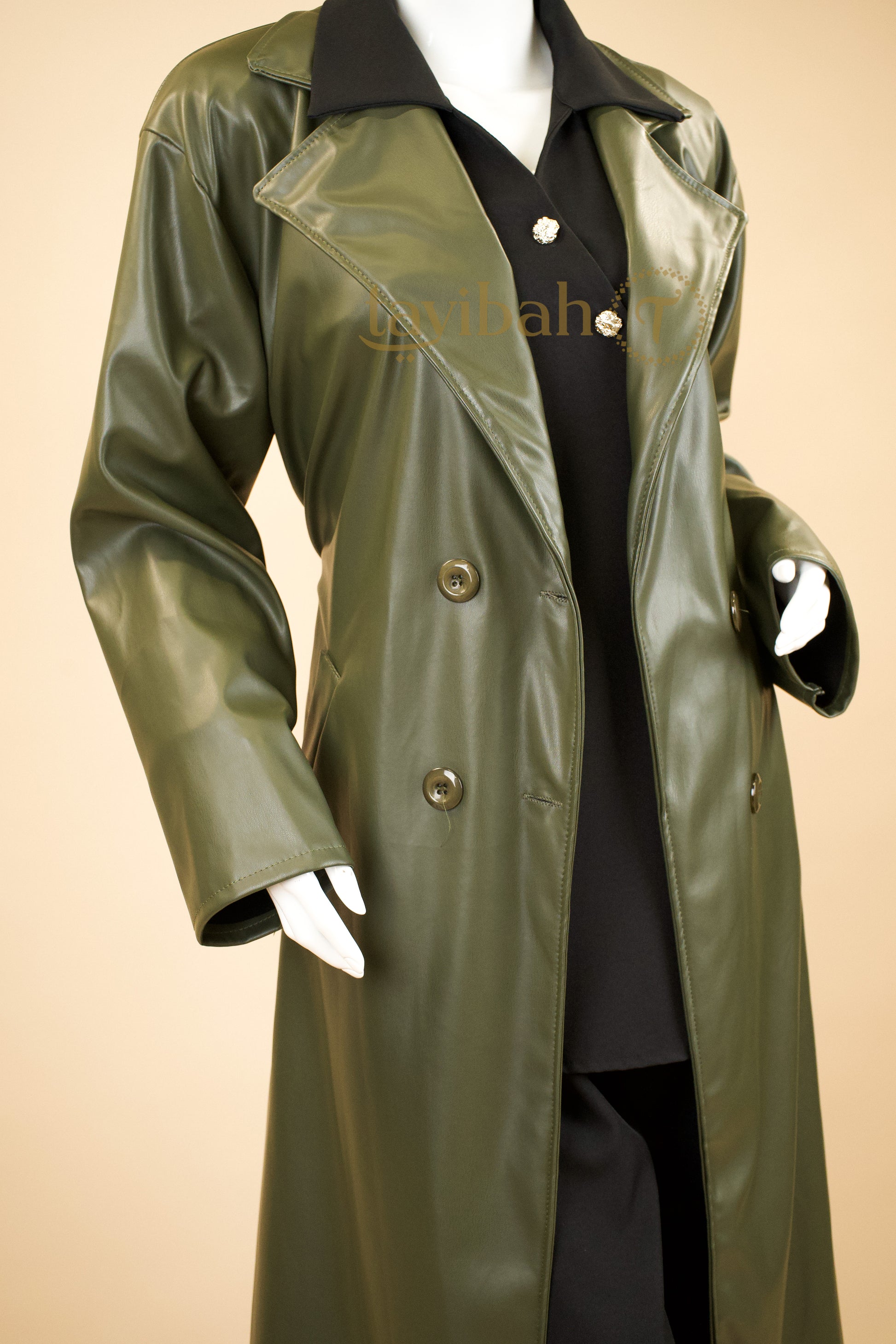 Lowkey Leather Trench Coat