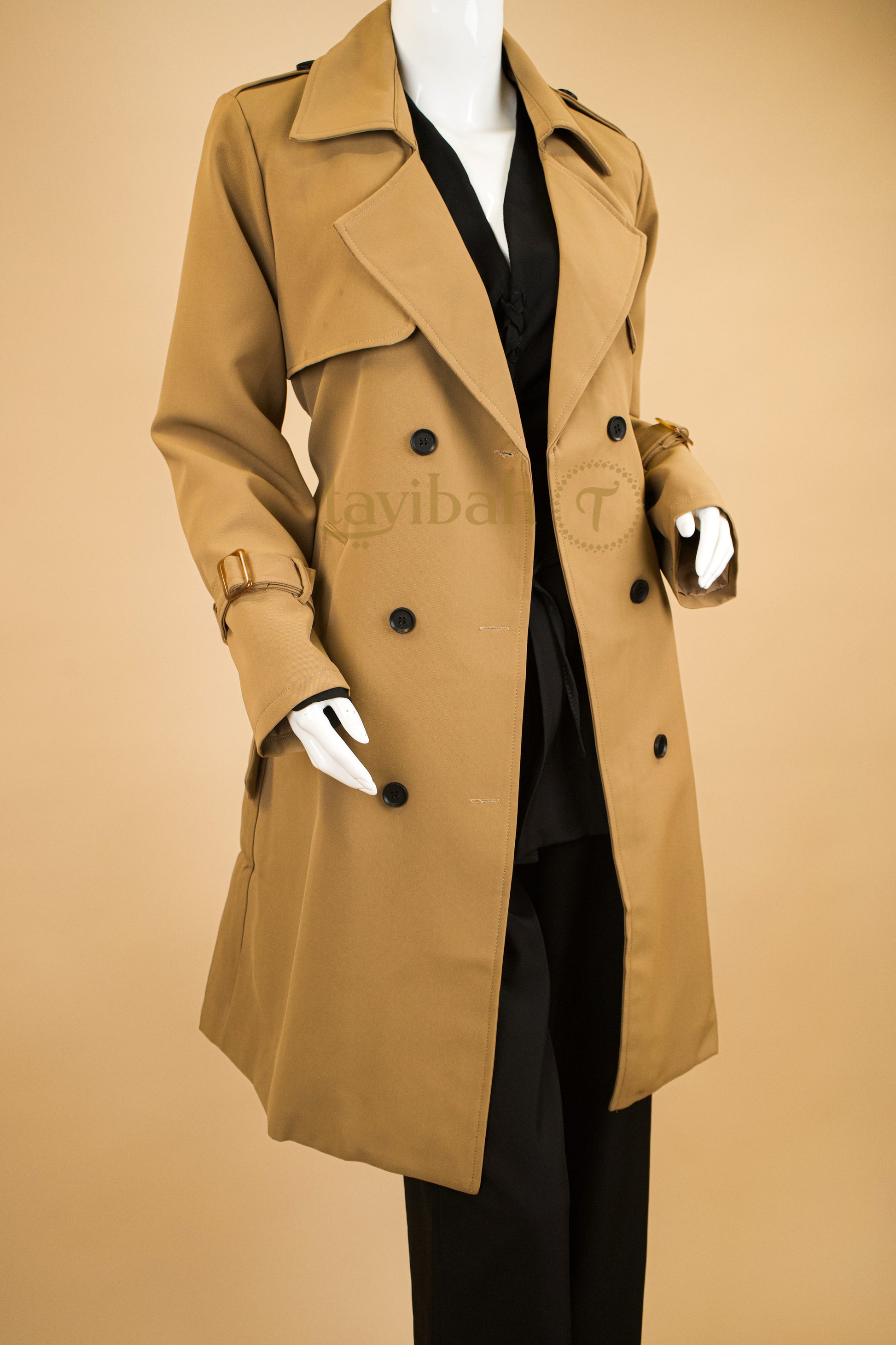 Nocturne Veil Trench Coat