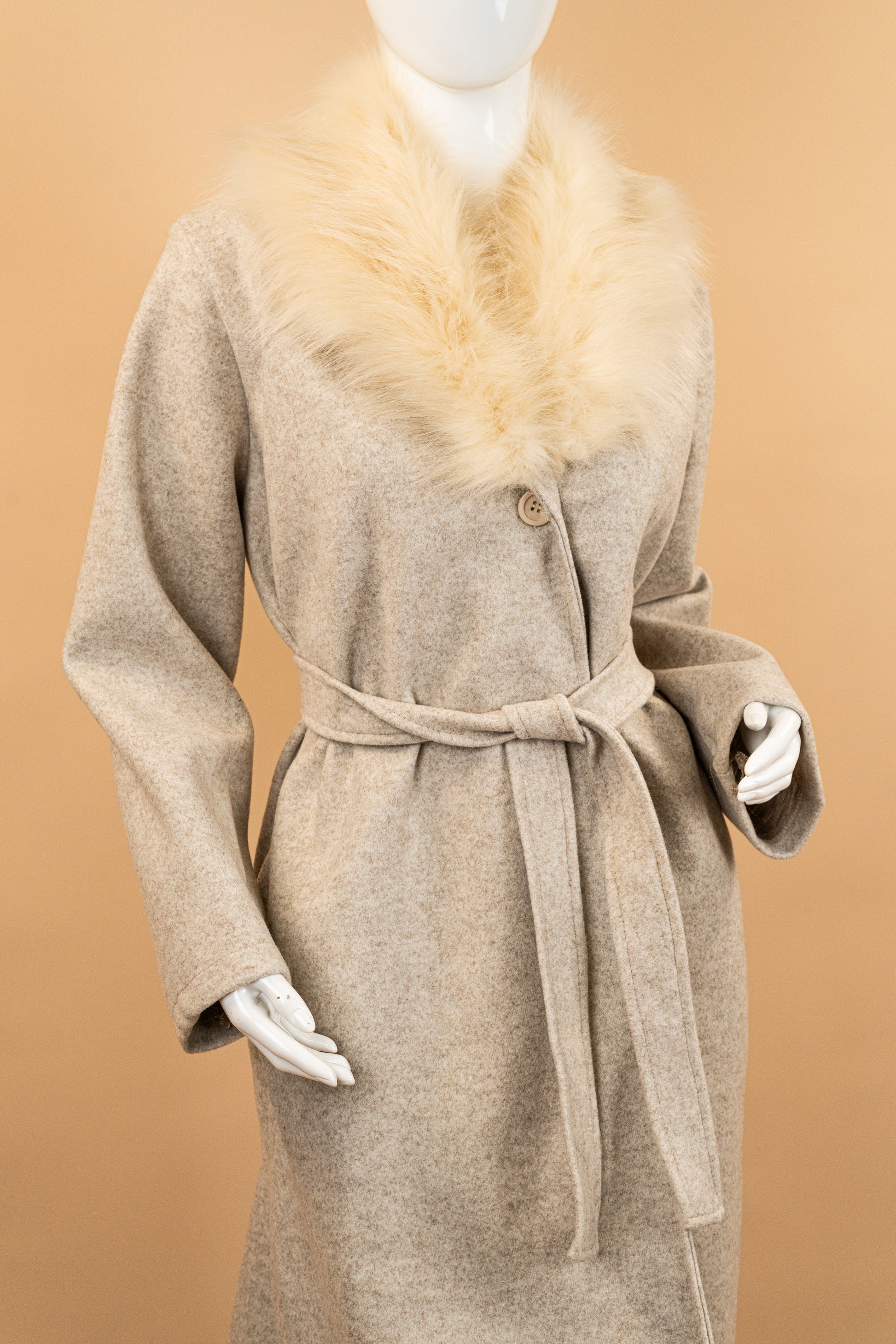 SnowCrown Fur Neck Coat